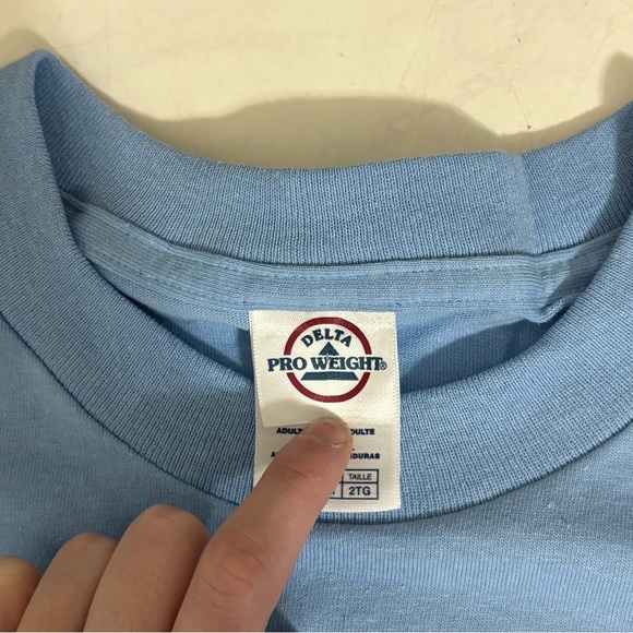 Vintage Anvil Men’s Size 2X Montana Blue Horse Graphic Tee Shirt Western Classic - Picture 4 of 6